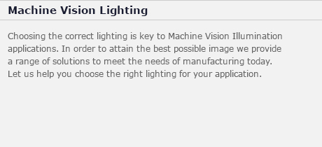 Machine Vision Lighting About